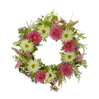 Northlight 23in Chrysanthemum And Berry Floral Indoor Christmas Wreath