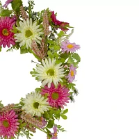 Northlight 23in Chrysanthemum And Berry Floral Indoor Christmas Wreath