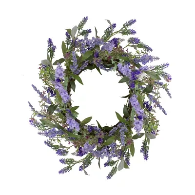 Northlight 18in Lavender  Floral Indoor Christmas Wreath