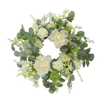 Northlight 20in Foliage Spring Unlit Indoor Wreath