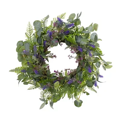 Northlight 22in Lavender And Foliage Indoor Wreath