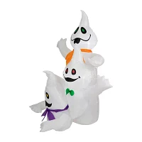 Northlight 3.5ft Prelit Spooky Town Ghost Trio Christmas Yard Art