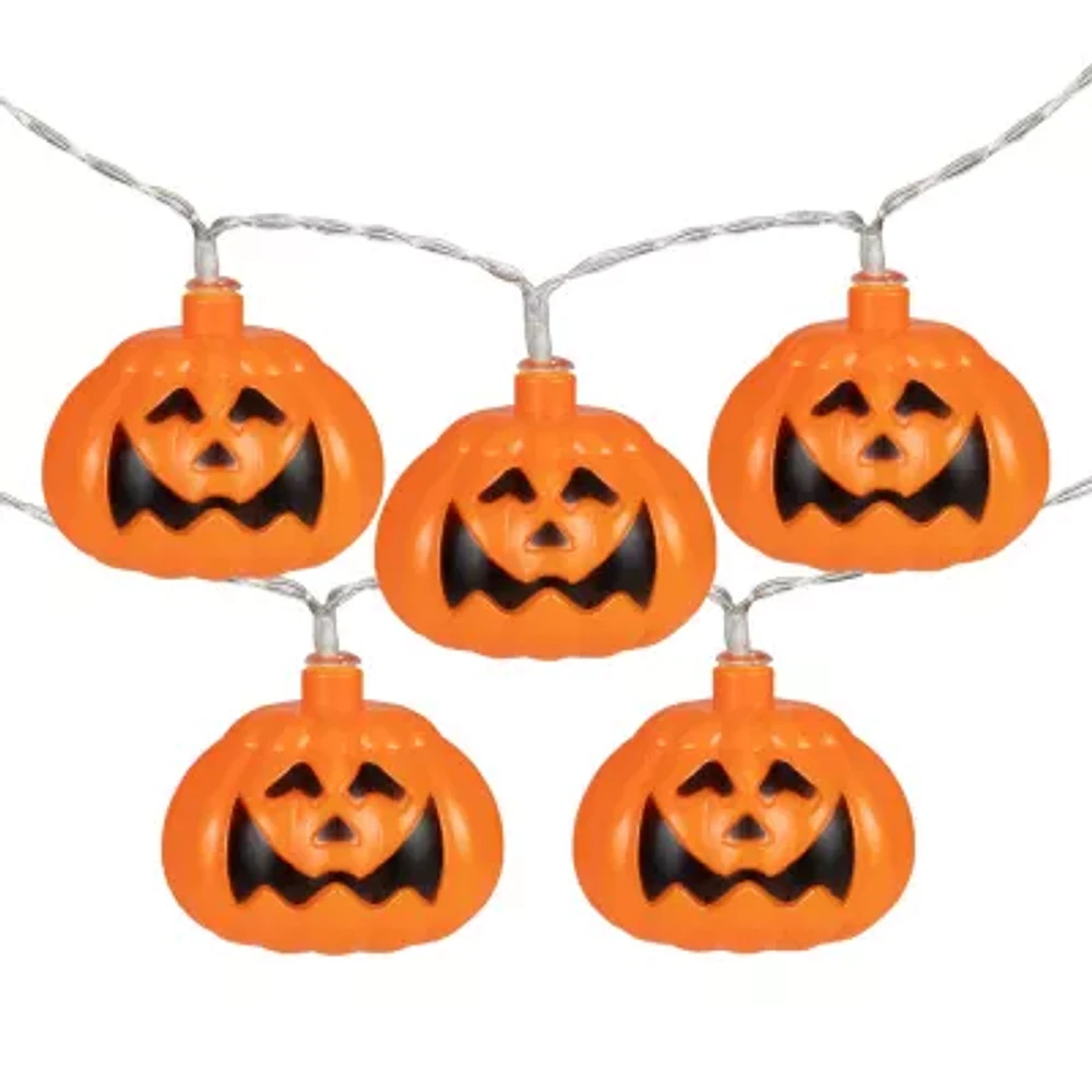 Northlight 10ct Led Jack-O-Lantern Light Set String Lights