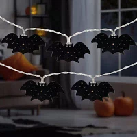 Northlight 10ct Warm White Led Bat Fairy Lights String Lights