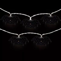 Northlight 10ct Warm White Led Bat Fairy Lights String Lights