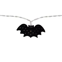 Northlight 10ct Warm White Led Bat Fairy Lights String Lights