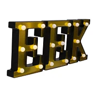 Northlight 6.5in Led Gold Eek Marquee Lights