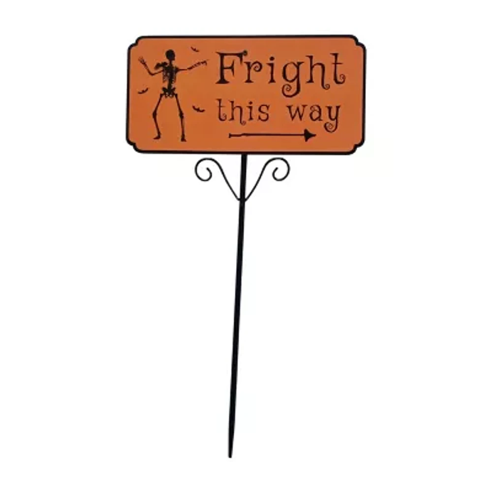 Northlight 27.5in Fright This Way Christmas Yard Art