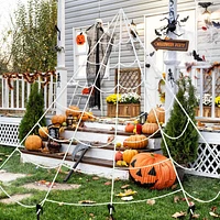 Northlight 9.8ft Giant Outdoor Spider Web Halloween Yard Art