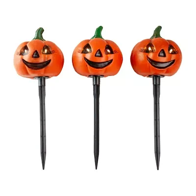 Northlight Led Jack-O-Lantern 3-pc. Christmas Pathway Light