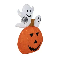 Northlight 27.5in Led Jack-O-Lantern And Ghosts Christmas Yard Art