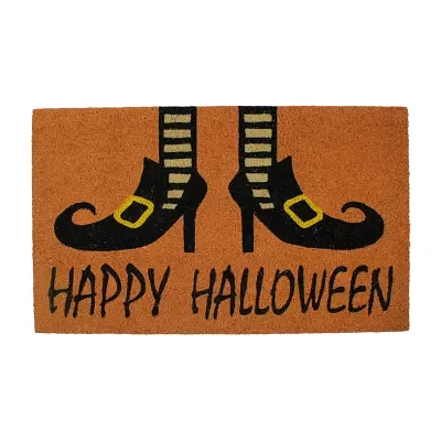 Northlight 18 X 30in Wicked Witch Shoes Coir Holiday Outdoor Rectangular Doormats