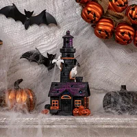 Northlight 11.75in Led Haunted House Lighted Christmas Tabletop Decor