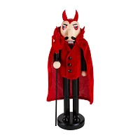 Northlight 14in Red Andblack Devil Holding Pitch Fork Christmas Tabletop Decor