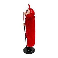 Northlight 14in Red Andblack Devil Holding Pitch Fork Christmas Tabletop Decor