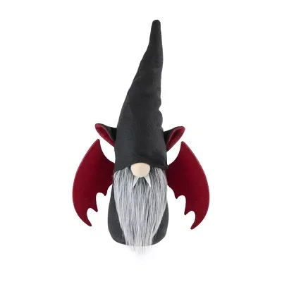 Northlight 17in Black And Red Boy With Bat Wings Christmas Gnome