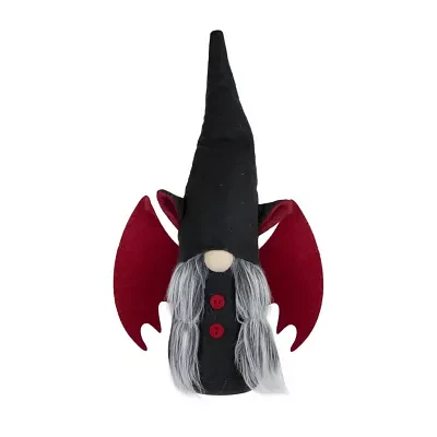 Northlight Black/Red Halloween Girl Gnome 17in Halloween Gnome