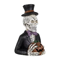 Northlight 23.5in Led Skeleton With Jack-O-Lantern Christmas Tabletop Decor