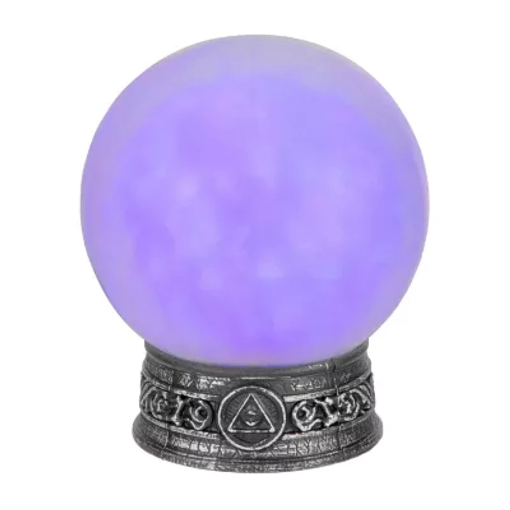 Northlight 8in Led Mystical Crystal Ball Lighted Halloween Tabletop Decor