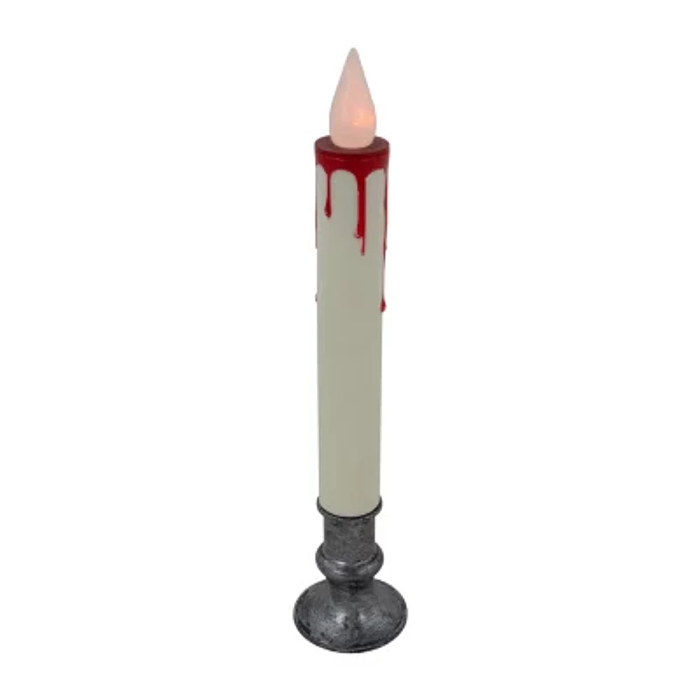 9in Flickering Led Halloween Candle Lighted Christmas Tabletop Decor