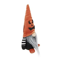 Northlight 9.75in Black And Orange Halloween Gnome