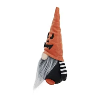 Northlight 9.75in Black And Orange Halloween Gnome