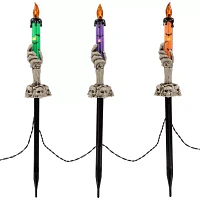 Northlight 8.5in Led Skeleton Candle 6-pc. Lighted Halloween Tabletop Decor