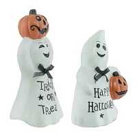 Northlight 7.75in Happy Halloween Ghosts 2-pc. Christmas Tabletop Decor