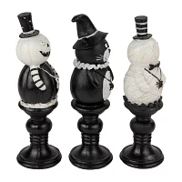 Northlight 8.25in Candlestick 3-pc. Christmas Tabletop Decor