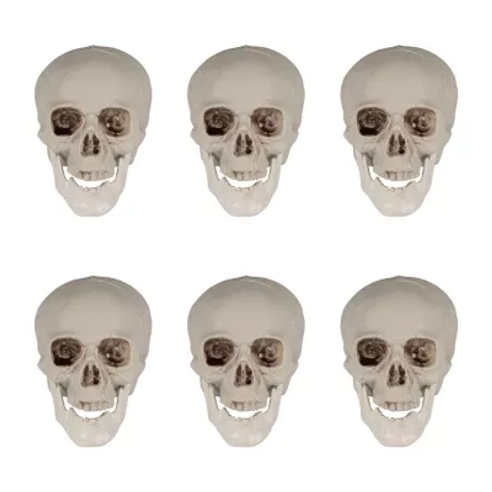 Northlight Skeleton Skulls 6-pc. Christmas Tabletop Decor