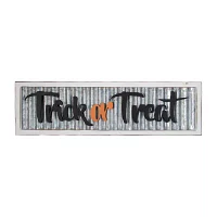 Northlight 27.5in Wood Framed Trick Or Treat Halloween Tabletop Decor