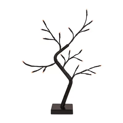 Northlight 15in Led Black Twig Artificial Tree