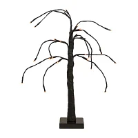 Northlight 24in Led Black Weeping Twig Indoor Artificial Tree