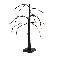 Northlight 24in Led Black Weeping Twig Indoor Artificial Tree