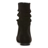 a.n.a Womens Chainz Block Heel Slouch Boots