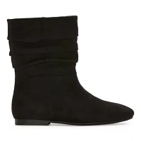 a.n.a Womens Chainz Block Heel Slouch Boots