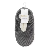 Mixit Chevron Cozy Womens 1 Pair Slipper Socks