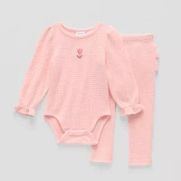 Okie Dokie Baby Girls 2-pc. Pant Set