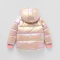 Okie Dokie Baby & Toddler Girls Hooded Heavyweight Puffer Jacket