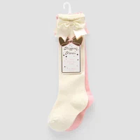 Stepping Stone Baby Girls 2 Pair Knee High Socks