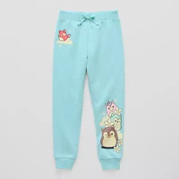 Little & Big Girls Squishmallows Cuffed Fleece Jogger Pant