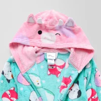 Little & Big Girls Knee Length Long Sleeve Squishmallows Robe