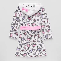 Little & Big Girls Knee Length Long Sleeve Hello Kitty Robe