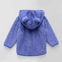 Okie Dokie Baby Girls Sherpa Fleece Zipper Hoodie