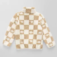 Okie Dokie Toddler & Little Boys Fleece Midweight Dino Checkered Sherpa Jacket