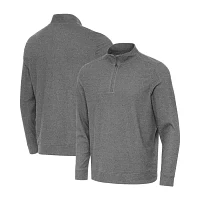 Antigua Mens Mock Neck Long Sleeve Pullover Sweater