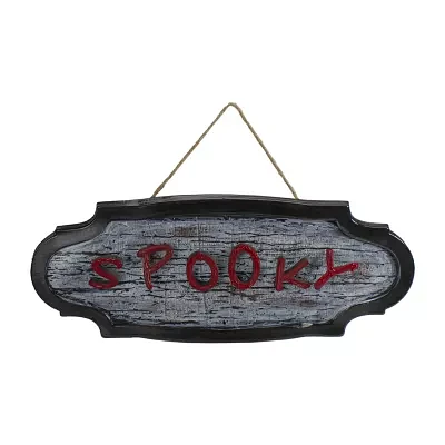 Northlight 20.5in Animated Spooky Wall Sign