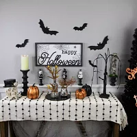 Northlight 23.5in Happy Halloween Spider Web Wall Sign