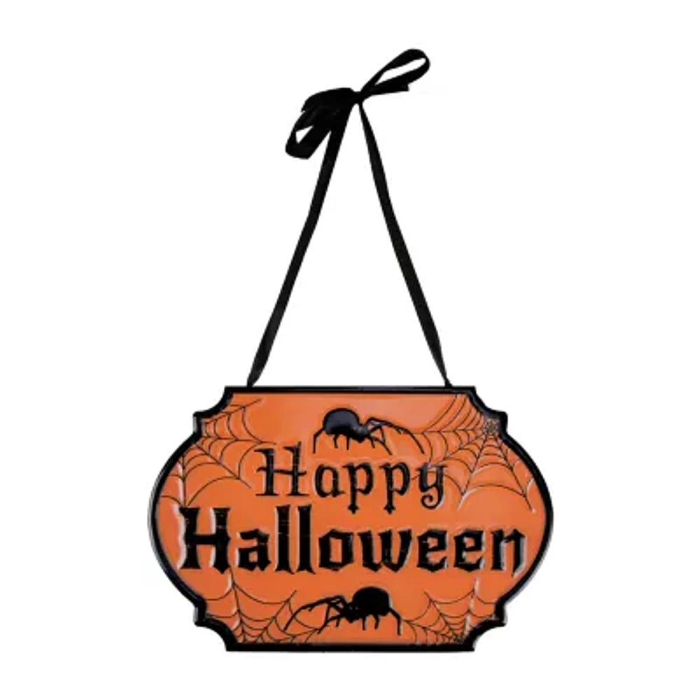 Northlight 10in Cauldron Pot Happy Halloween Wall Sign