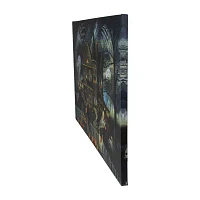 Northlight 23.5in X 16in Led Haunted House Canvas Art